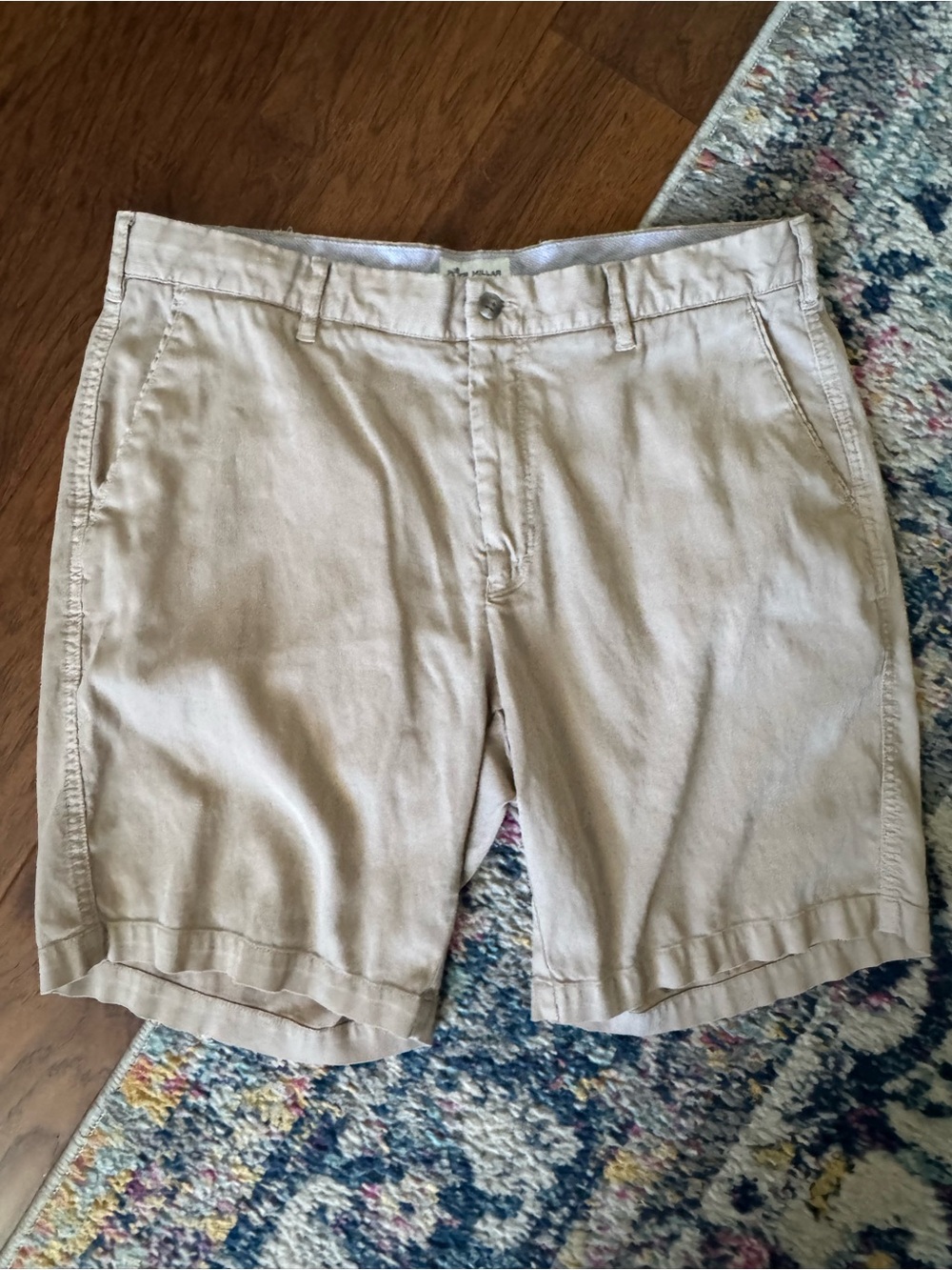 Peter Millar Khaki Chino Golf Shorts Men’s 35